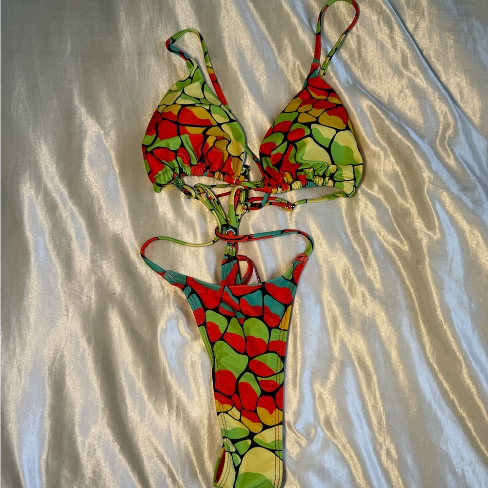 Colorful Amazon one piece bathing suit